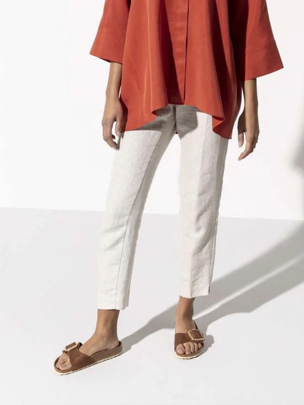 Birkenstock Madrid Big Buckle in Cognac